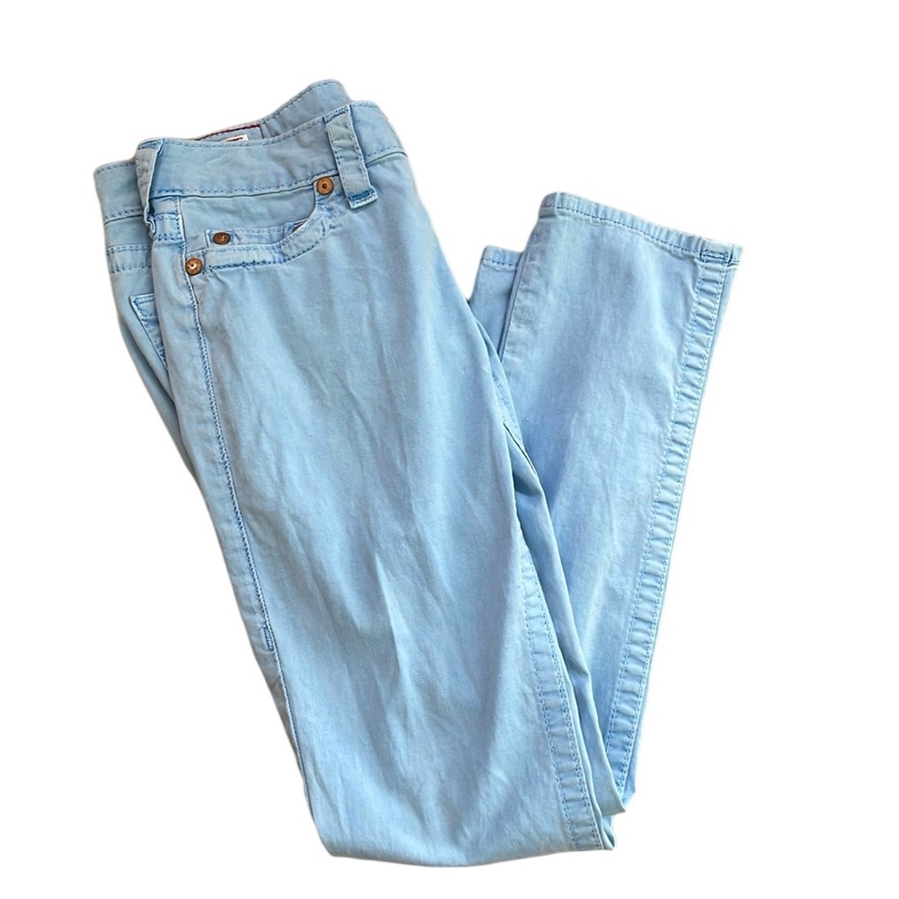 True Religion “GRACIE” Baby Blue Pants Size 27